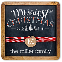 Chalkboard Twine Monogram