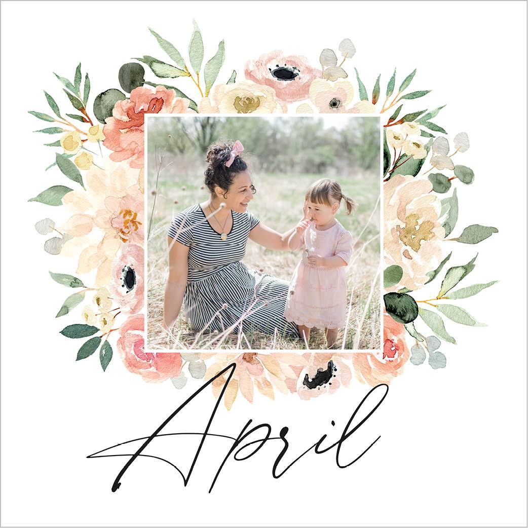 Seasonal Watercolor Florals by Kim Thoa 12x12 undefined  Wall Calendar