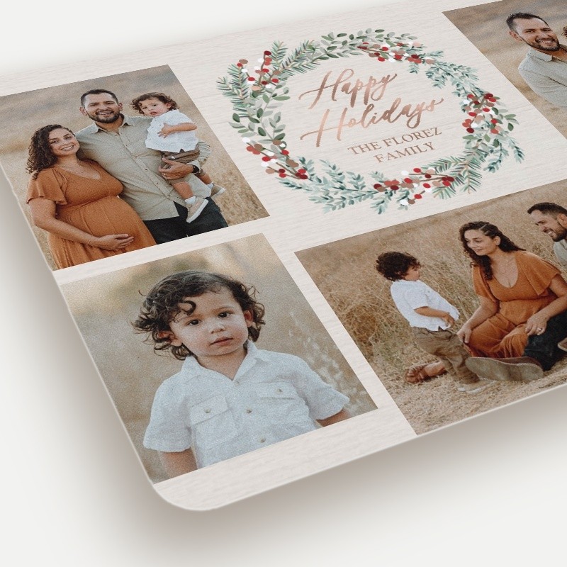 Berry Wreath Holiday Card