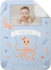 Nautical Octopus and Friends Pink