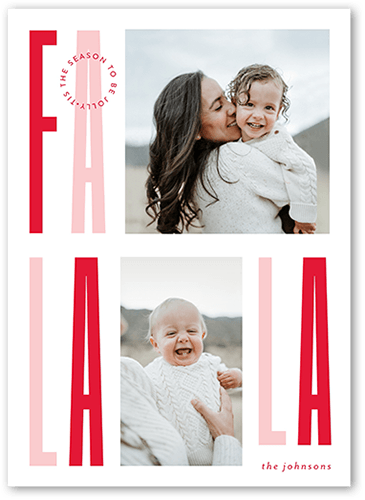 Fun Occasion 5x7 White  Holiday Card