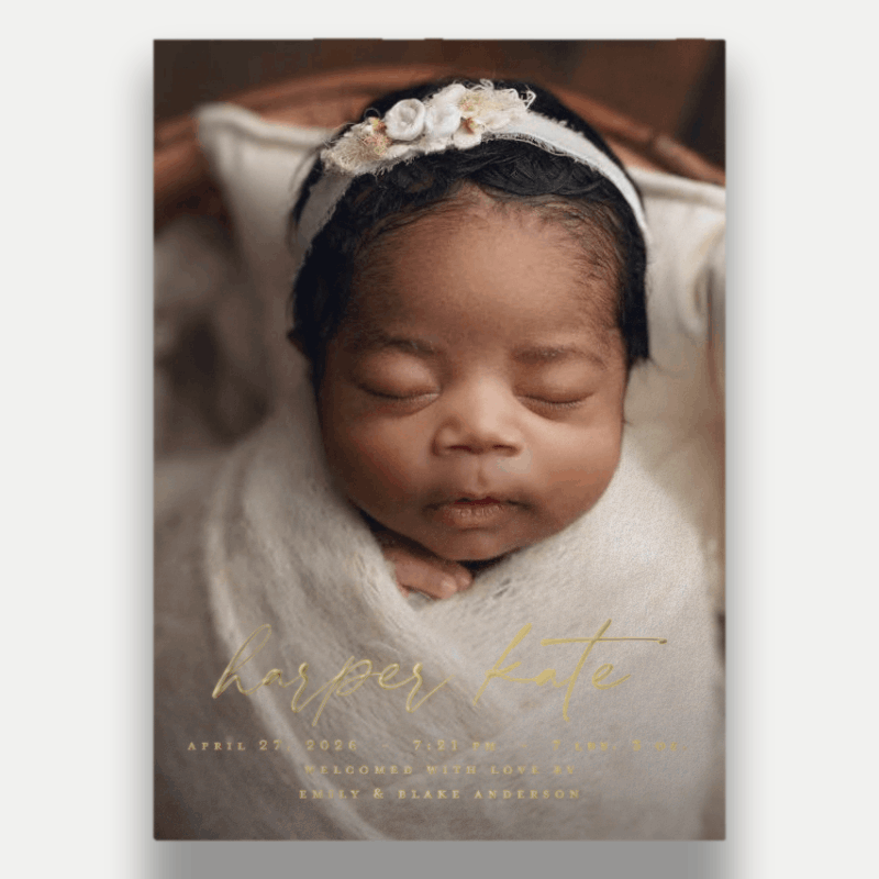 Little Welcome Birth Announcement