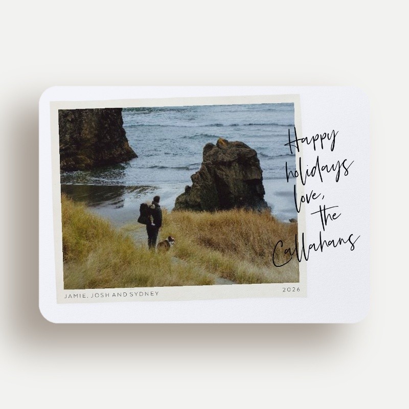Vintage Snapshot Holiday Card