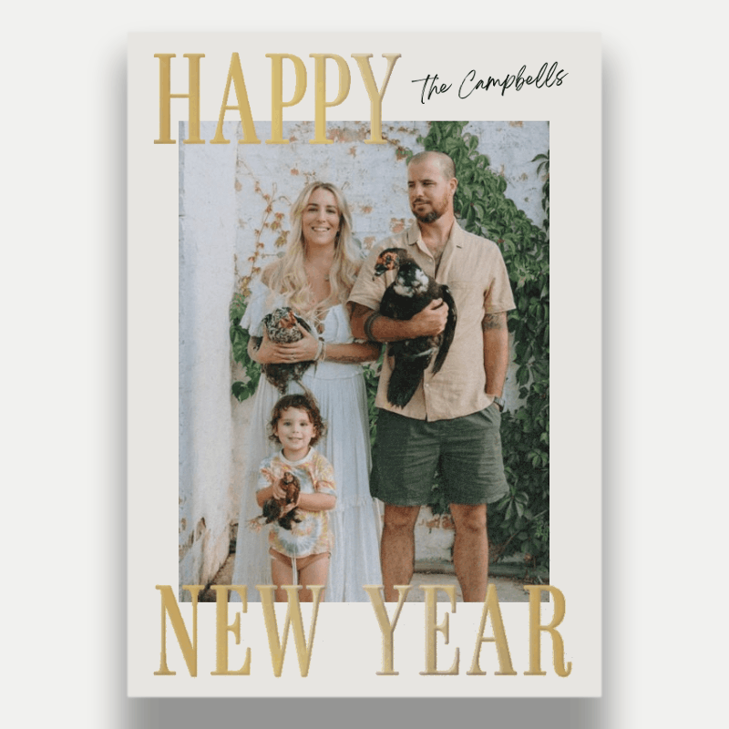 Bold Serif Holiday Card