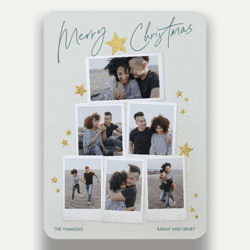 Starry Snapshots Holiday Card