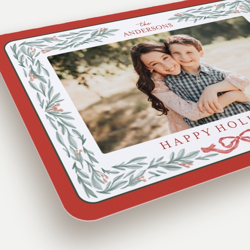 Framed Foliage Holiday Card