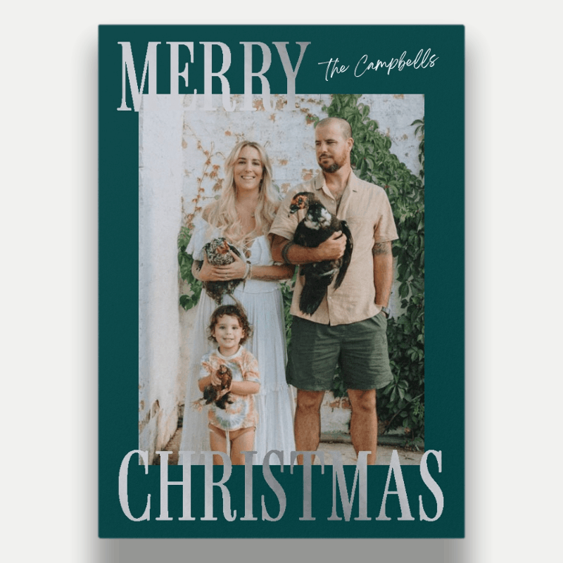 Bold Serif Holiday Card