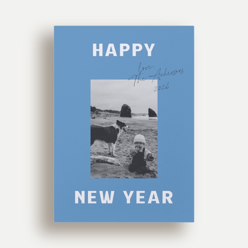 Bold Signature Holiday Card