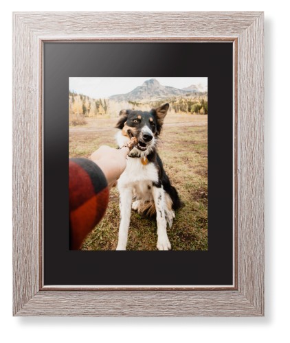 Framed Prints: Pet Photo Gallery Rustic Modern Frame Black Top Mat 8x10 1 Photo Shutterfly