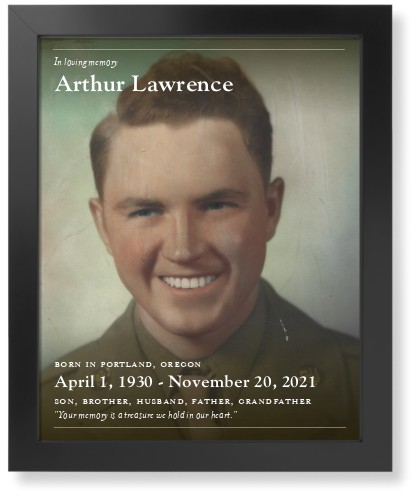 In Memoriam Portrait