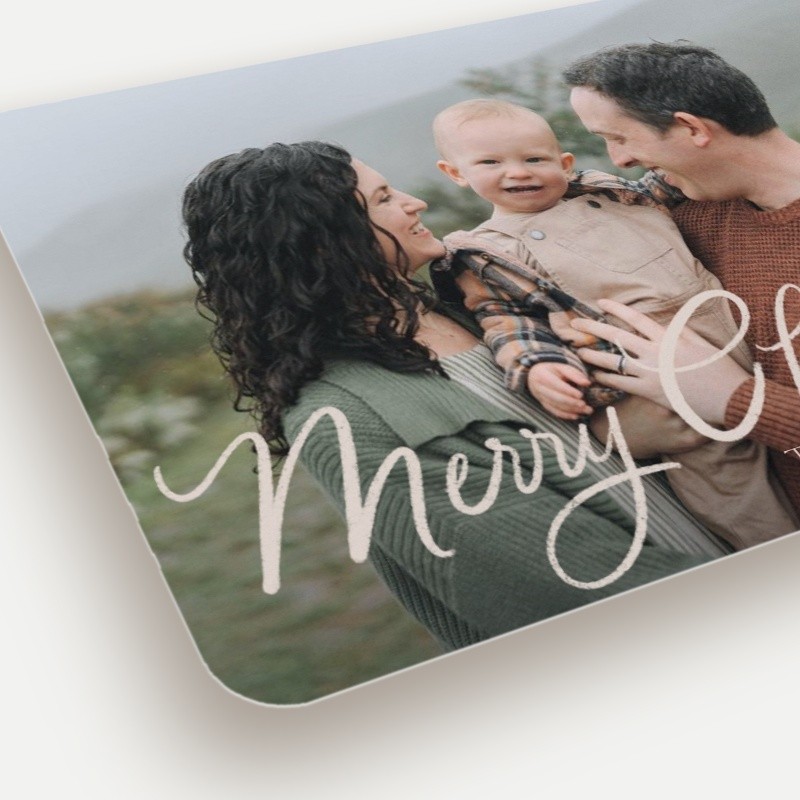 Script Overlay Holiday Card