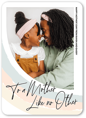 Like No Other 5x7 White  Mother's Day Card