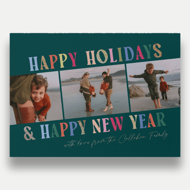 Whimsical Trio Holiday Card