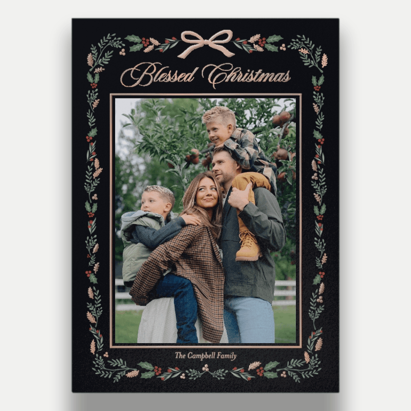 Painted Botanical Holiday Card