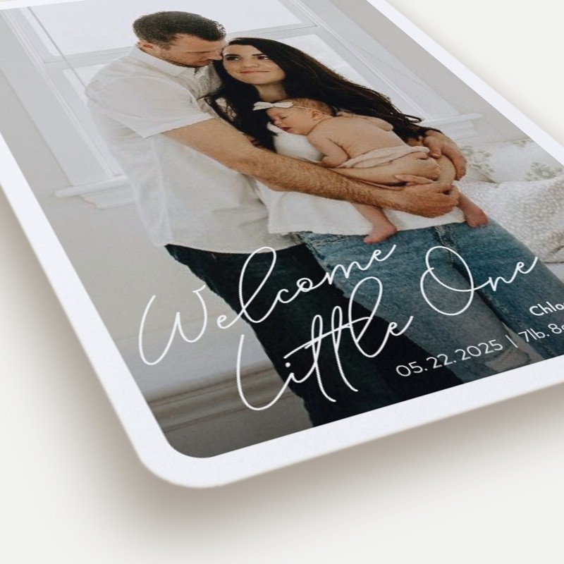 Matted Frame Birth Announcement