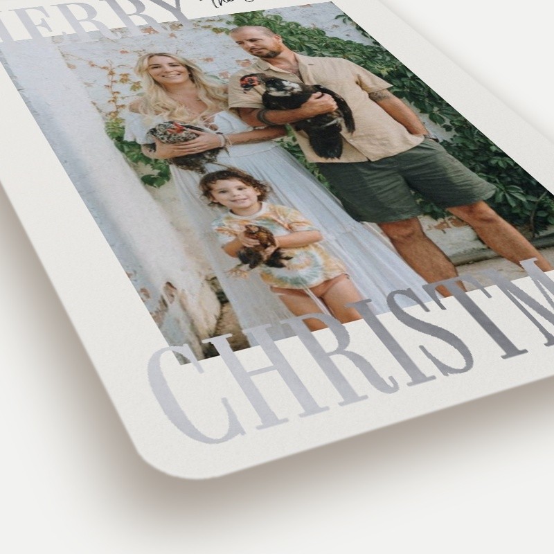 Bold Serif Holiday Card