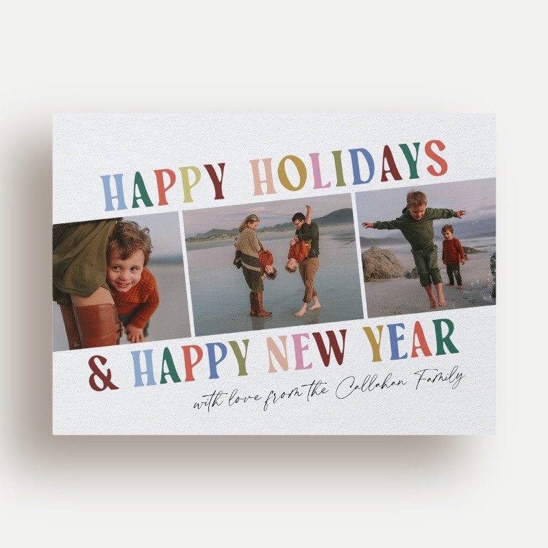 Whimsical Trio Holiday Card