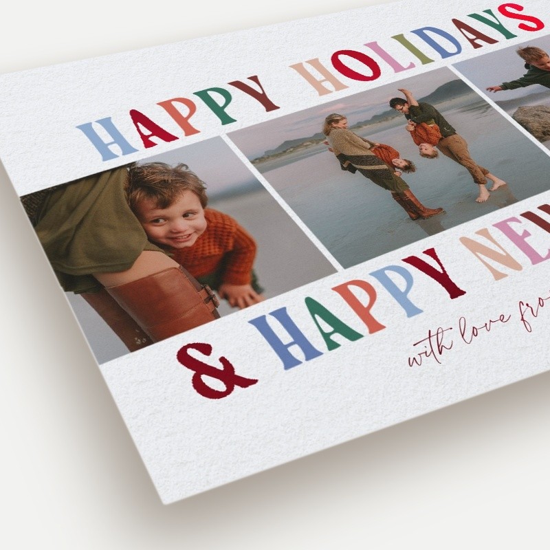 Whimsical Trio Holiday Card