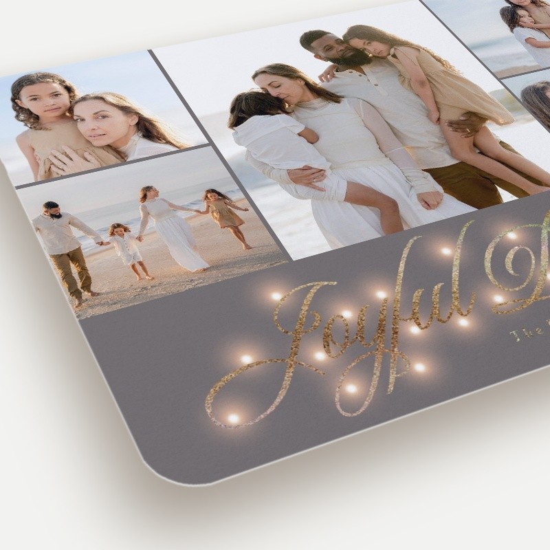 Glowing Flourish Holiday Card
