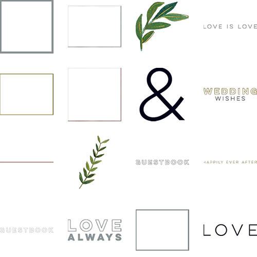 Elegant Wedding Guestbook 11x14 undefined  Premium Album