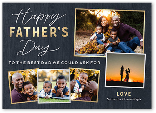 Whimsy Gallery 5x7 Black  Father's Day Card