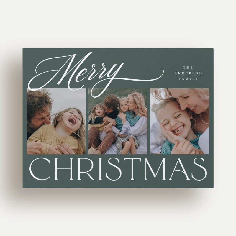 Script Serif Mix Holiday Card
