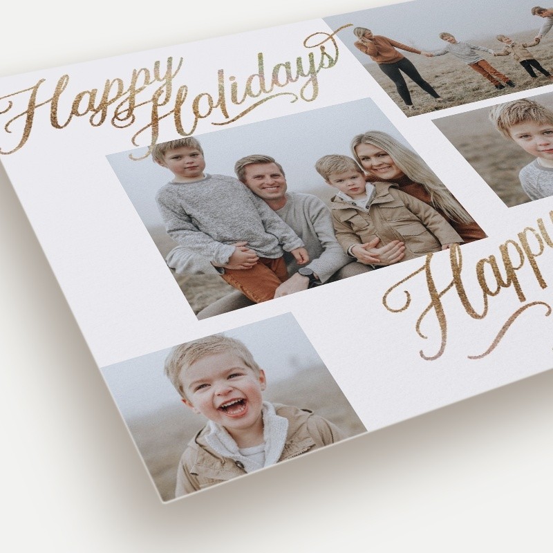 Calligraphy Collage Holiday Card