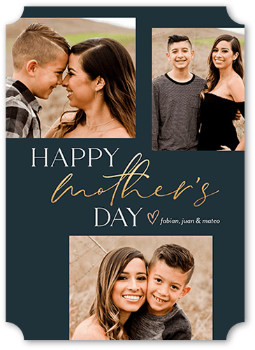 Heartfelt Occasion 5x7 Blue  Mother's Day Card
