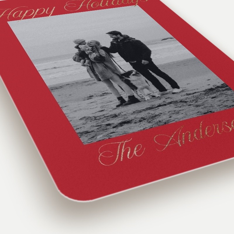 Elegant Signature Holiday Card