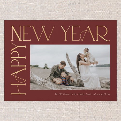 Classic Red New Year Cards