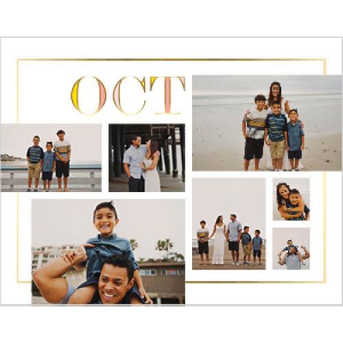 Gilded Jewel Tones 8x11 undefined  Wall Calendar