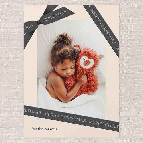 Simple Grey Christmas Card