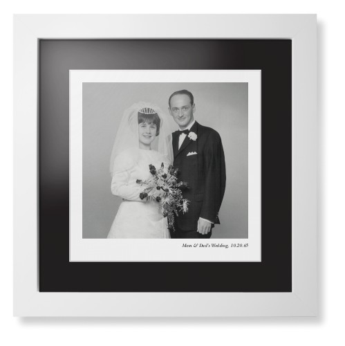 Framed Prints: Modern Gallery of One Portrait White Contemporary Frame Black Top Mat White Bottom Mat 12x12 1 Photo Shutterfly