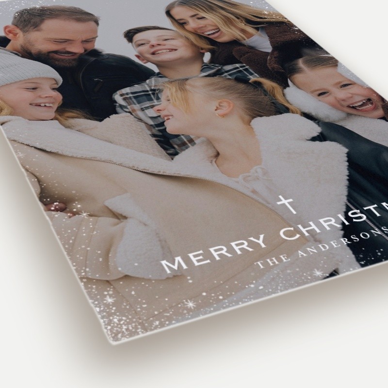Faithful Flurry Religious Christmas Card