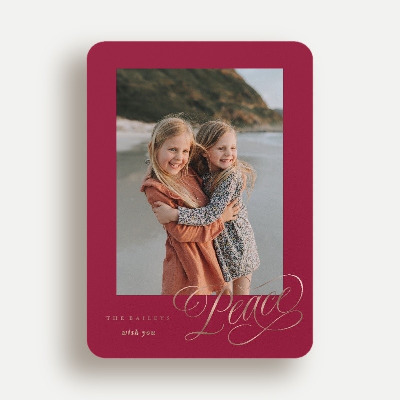 Joy Script Holiday Card