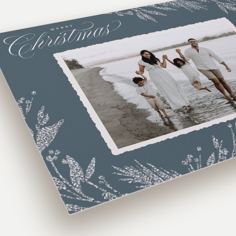 Shimmering Botanical Holiday Card