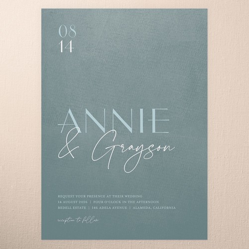 Sage Wedding Invitation