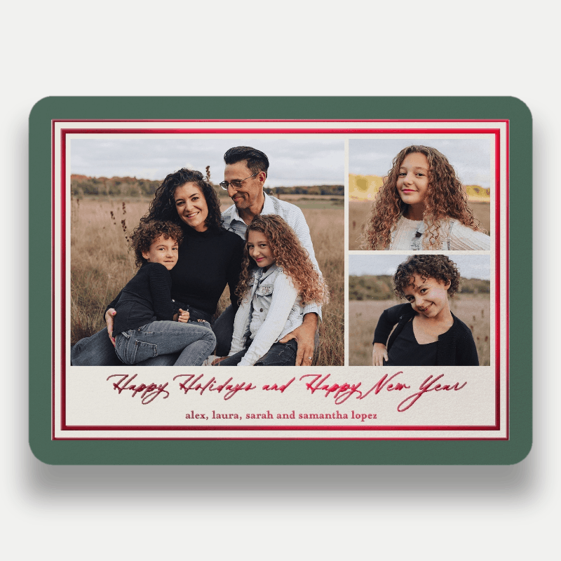 Classic Matted Holiday Card