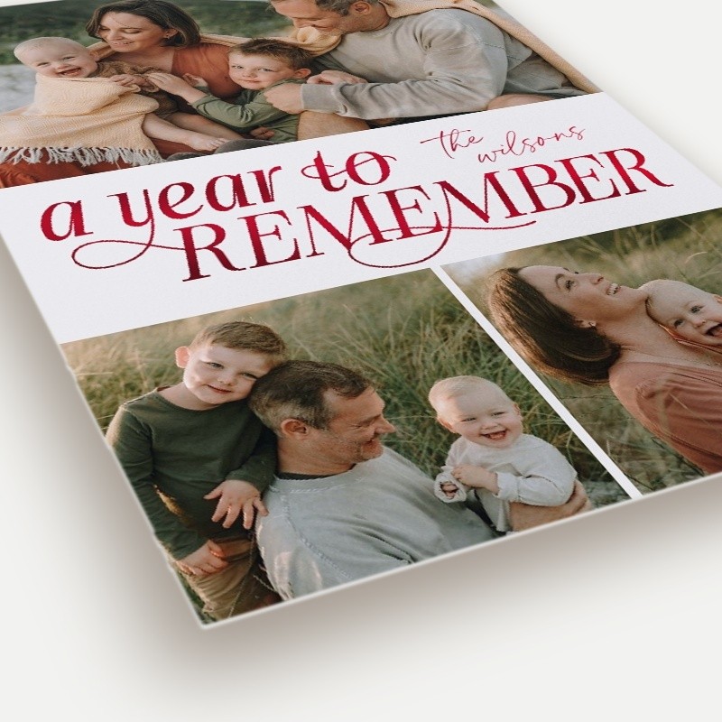 Looking Back New Year's Card