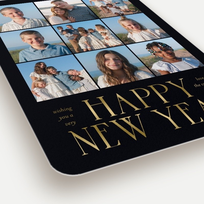 Bold Snapshot New Year's Card