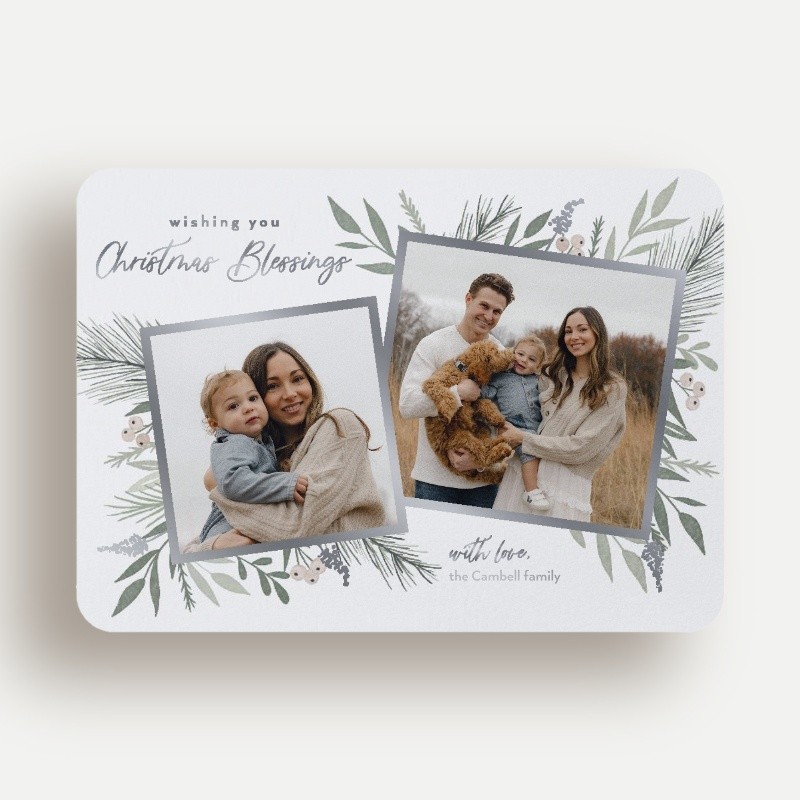 Elegant Botanicals Holiday Card