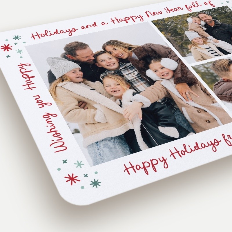 Wrapped Words Holiday Card