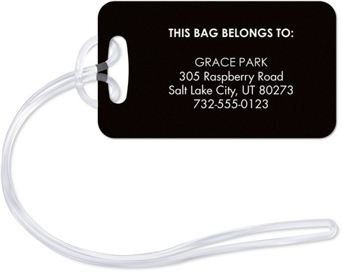 Text Gallery of Three 2x3 Multicolor  Luggage Tag