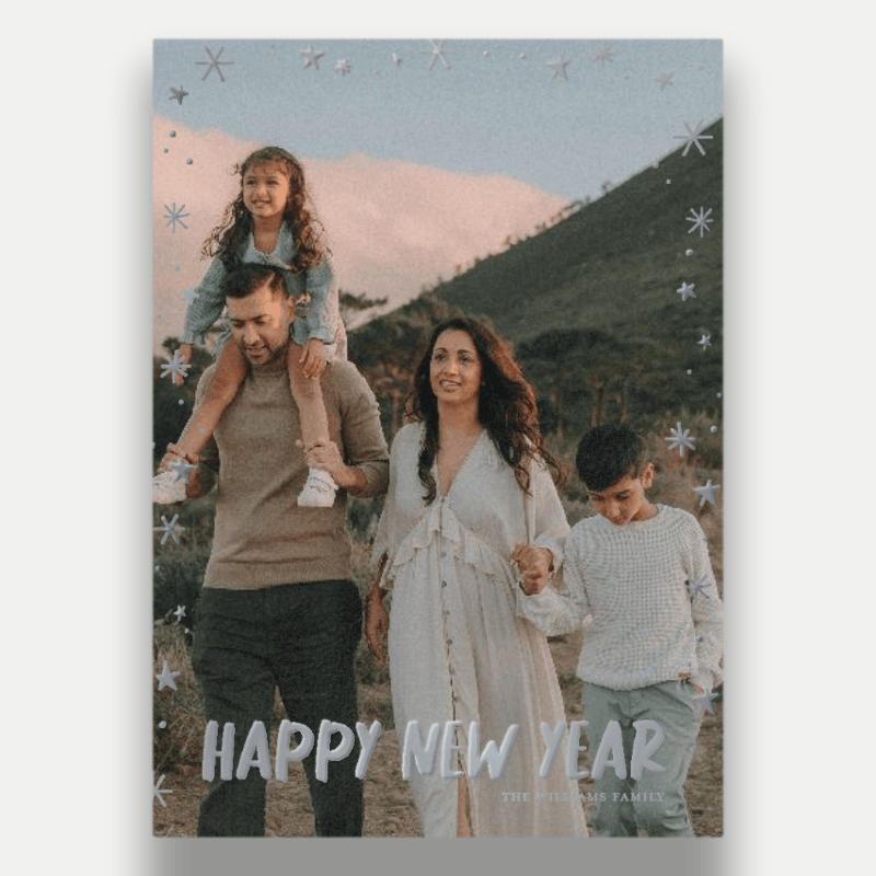 Handwritten Stars Holiday Card