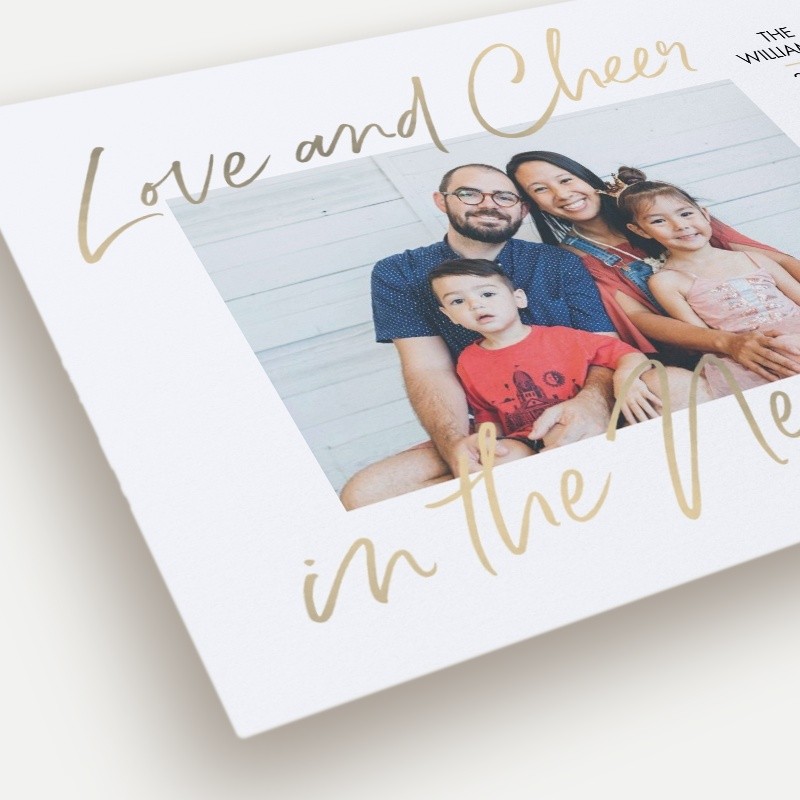 Cheerful New Year New Year's Card