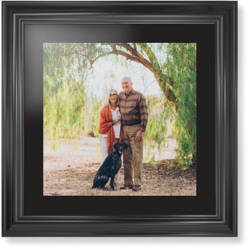 Framed Prints: Landscape Photo Gallery Black Classic Curve Frame Black Top & Bottom Mat 16x16 1 Photo Shutterfly