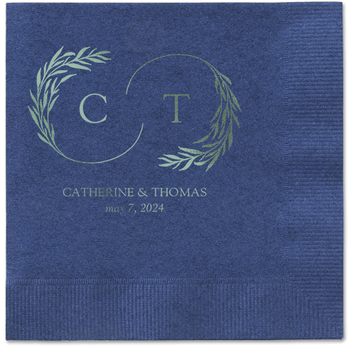 Elegant Personalized Wedding Napkins