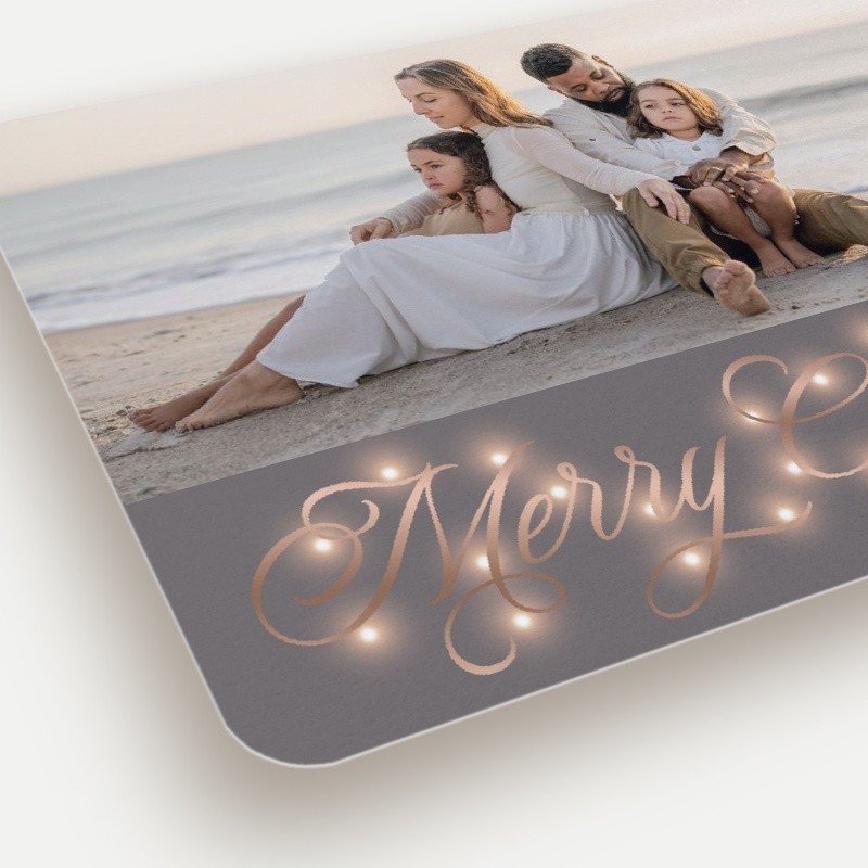 Glowing Flourish Holiday Card