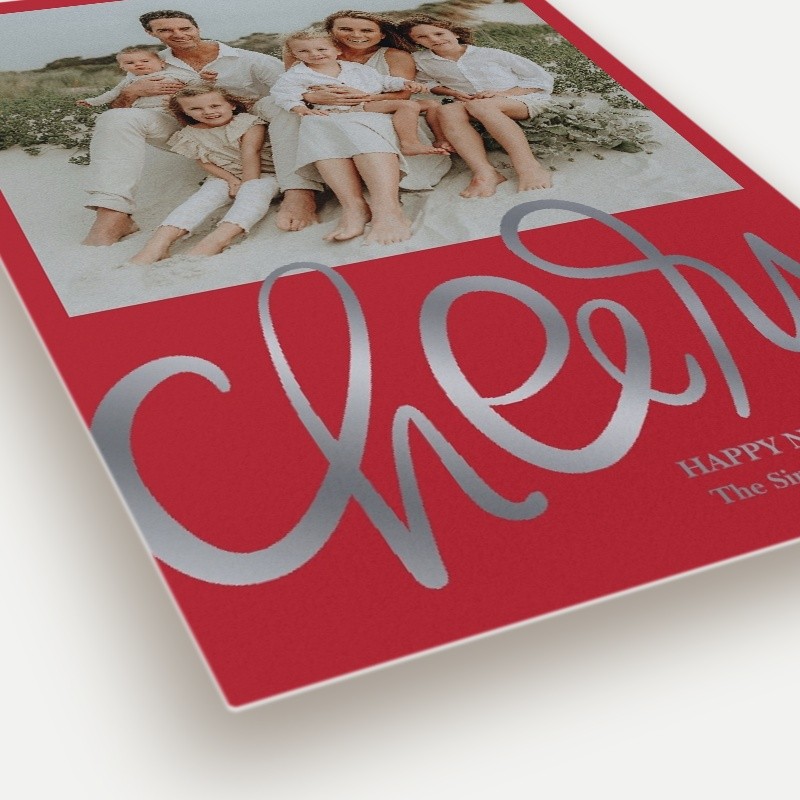 Brushed Joyful Holiday Card