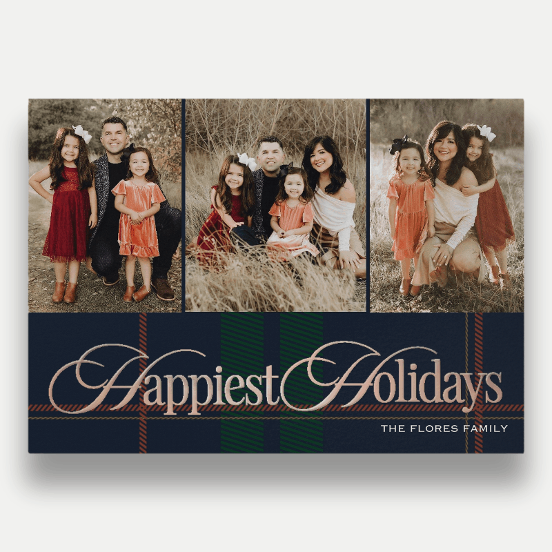 Preppy Plaid Holiday Card